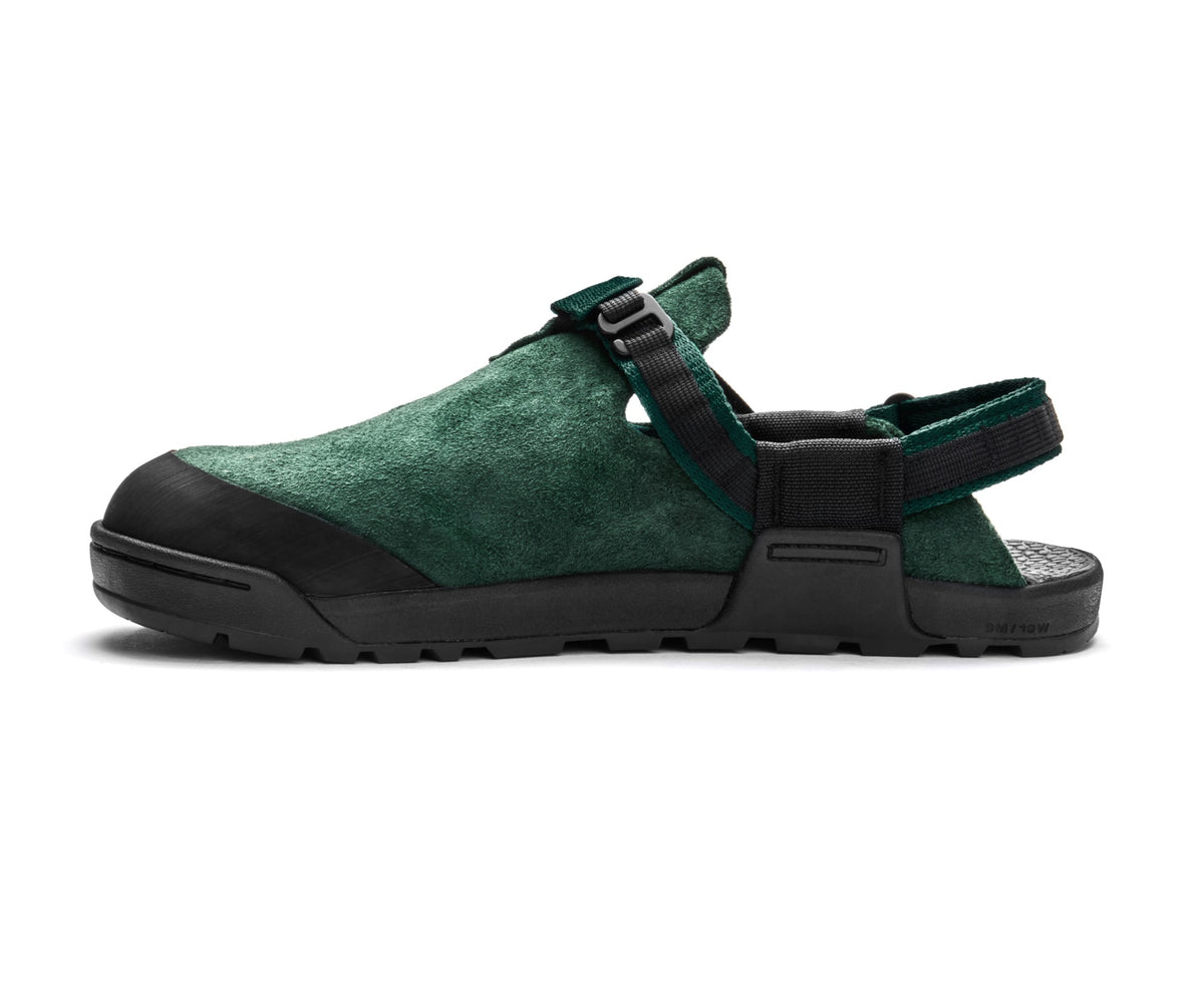 Mountain Clog Leather Suede Cascade Green Medial