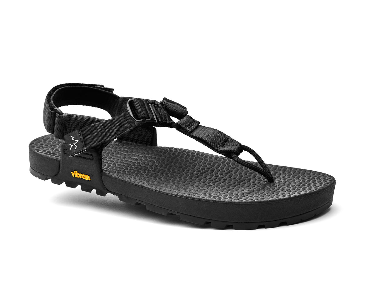 Secondary lateral view of Lateral view of black strapped Cairn Evo C Sandal