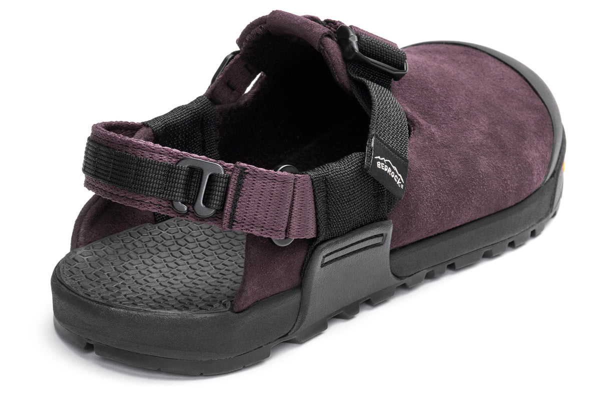 Mountain Clog - Leather Suede (Deep Plum)