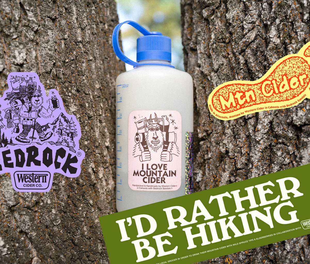 Bedrock Mountain Cider Sticker Pack